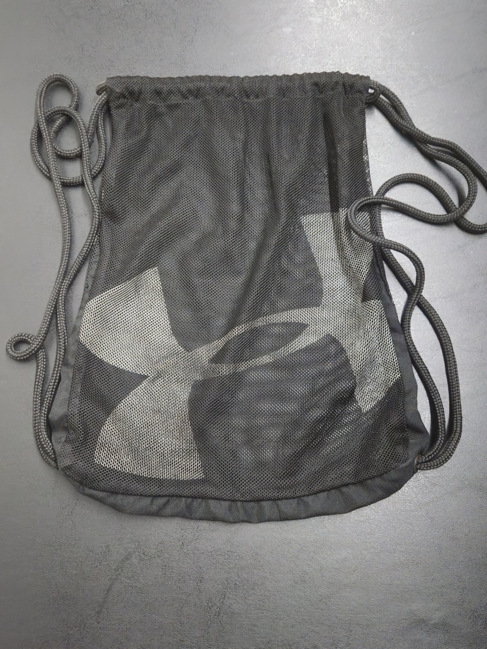 Under Armour Gray Mesh Drawstring Backpack